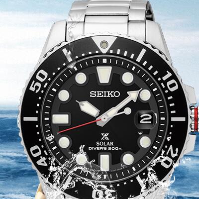 精工（SEIKO）手表 PROSPEX系列日本原装进口黑盘水